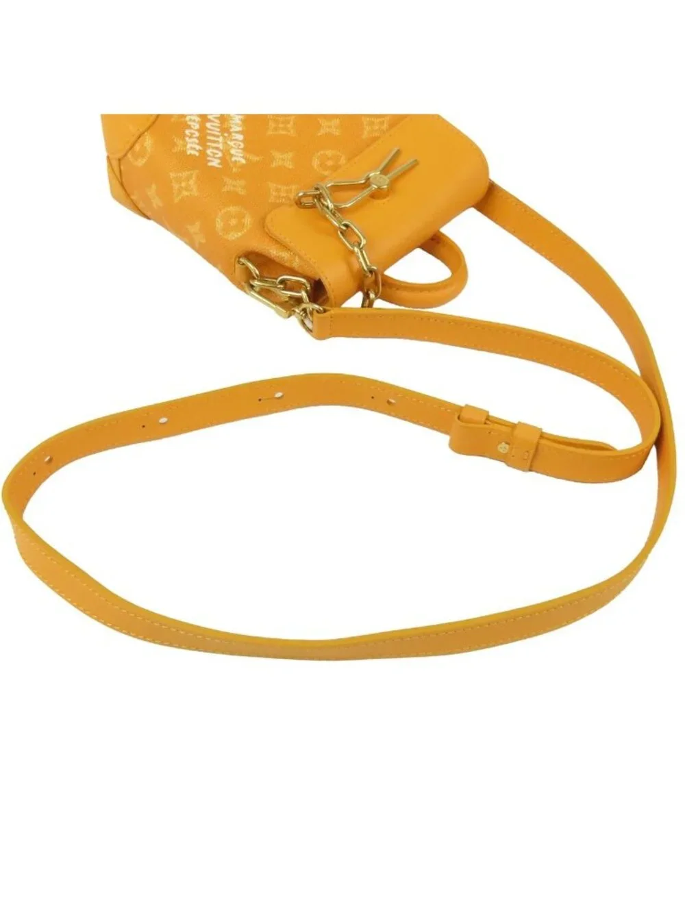 Louis Vuitton Nano Steamer Yellow Monogram Heritage 2-Way Shoulder Bag